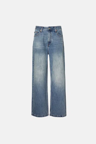 Elwood Baggy Denim Pant In Blue