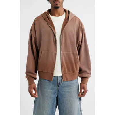 Elwood Beachwood Zip Hoodie In Brown