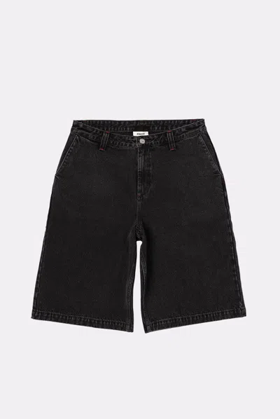 Elwood Big Baggy Denim Short In Black