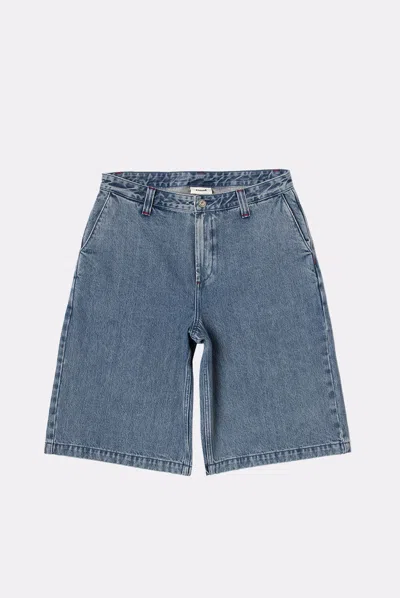 Elwood Big Baggy Denim Short In Blue