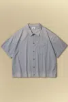 Elwood Boxy Button Up In Gingham