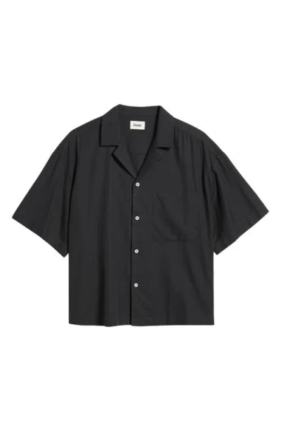 Elwood Boxy Camp Shirt In Coal