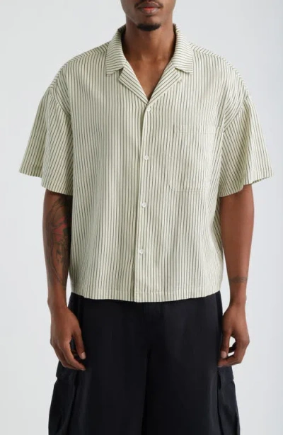 Elwood Boxy Camp Shirt In Green