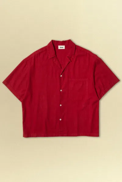 Elwood Camp Shirt In Red