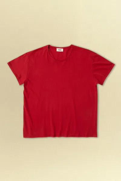 Elwood Cap Sleeve Tee In Red