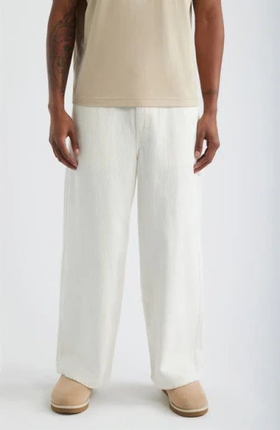 Elwood Corduroy Carpenter Pants In White