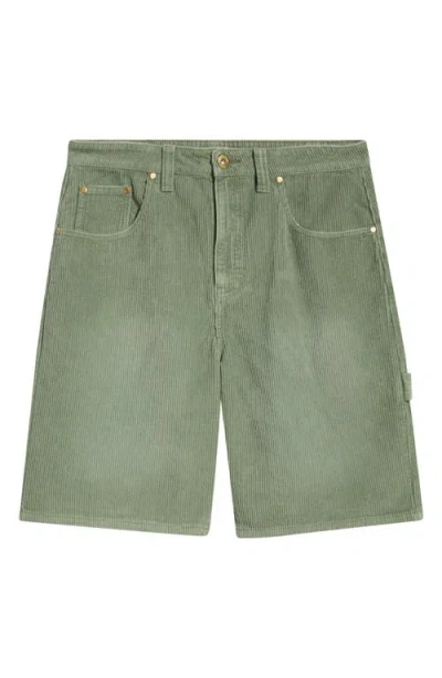 Elwood Corduroy Shorts In Green