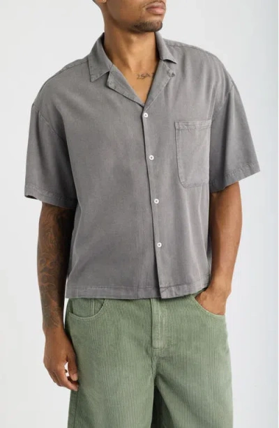 Elwood Core Cotton Camp Shirt In Gray
