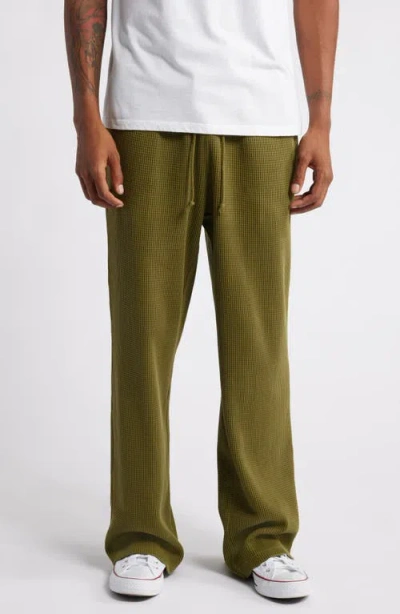 Elwood Core Cotton Thermal Sweatpants In Green