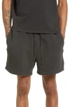 Elwood Core Organic Cotton Brushed Terry Sweat Shorts In Gray