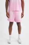 Elwood Core Organic Cotton Brushed Terry Sweat Shorts In Pink
