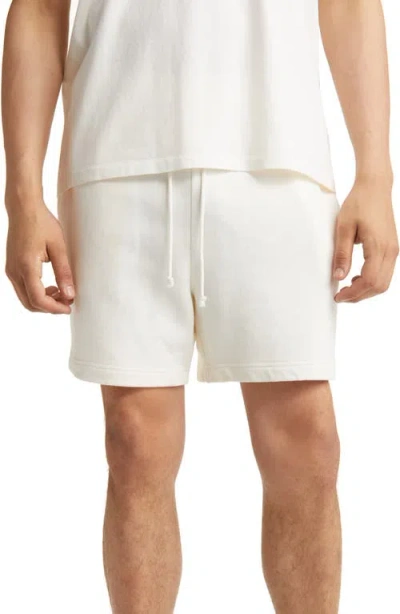 Elwood Core Organic Cotton Brushed Terry Sweat Shorts In White