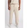 Elwood Core Organic Cotton Brushed Terry Sweatpants In Oatmeal