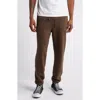 Elwood Core Organic Cotton Brushed Terry Sweatpants In Vintage Chocolate