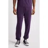 Elwood Core Organic Cotton Brushed Terry Sweatpants In Vintage Grape