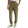 Elwood Core Organic Cotton Brushed Terry Sweatpants In Vintage Green