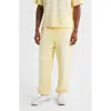 Elwood Core Organic Cotton Brushed Terry Sweatpants In Yellow
