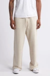 Elwood Core Organic Cotton Straight Leg Sweatpants In Brown