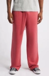 Elwood Core Organic Cotton Straight Leg Sweatpants In Vintage Red