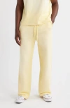Elwood Core Organic Cotton Straight Leg Sweatpants In Yellow