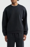 Elwood Core Oversize Crew Sweatshirt In Black