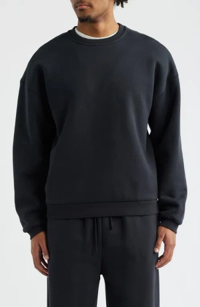 Elwood Core Oversize Crew Sweatshirt In Black
