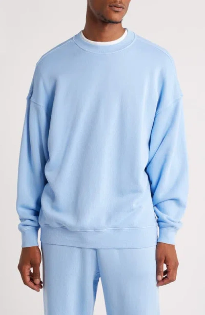 Elwood Core Oversize Crewneck Sweatshirt In Vintage Baby Blue