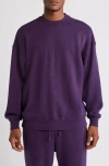 Elwood Core Oversize Crewneck Sweatshirt In Vintage Grape