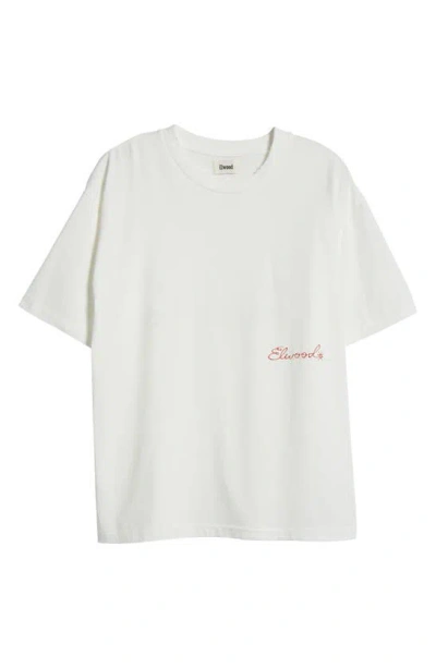 Elwood Core Oversize Graphic T-shirt In Vintage White