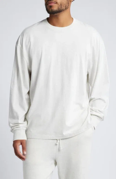 Elwood Core Oversize Long Sleeve T-shirt In Vintage Snow Heather