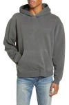 Elwood Core Oversize Organic Cotton Brushed Terry Hoodie In Gray