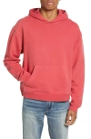 Elwood Core Oversize Organic Cotton Brushed Terry Hoodie In Pink
