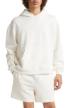 Elwood Core Oversize Organic Cotton Brushed Terry Hoodie In White