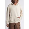 Elwood Core Oversize Organic Cotton Brushed Terry Hoodie In White
