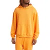Elwood Core Oversize Organic Cotton Brushed Terry Hoodie In Hunters Orange