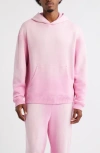 Elwood Core Oversize Organic Cotton Brushed Terry Hoodie In Pink