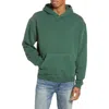 Elwood Core Oversize Organic Cotton Brushed Terry Hoodie In Vintage Green