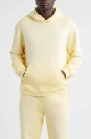 Elwood Core Oversize Organic Cotton Brushed Terry Hoodie In Yellow