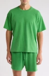 Elwood Core Oversize Organic Cotton Jersey T-shirt In Green