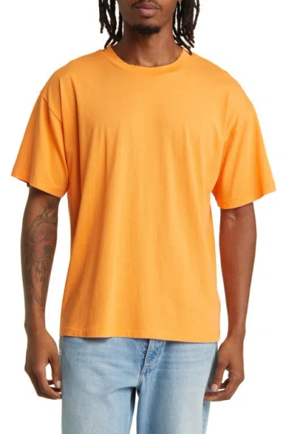 Elwood Core Oversize Organic Cotton Jersey T-shirt In Orange