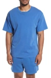 Elwood Core Oversize Organic Cotton Jersey T-shirt In Blue