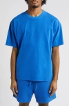 Elwood Core Oversize Organic Cotton Jersey T-shirt In Blue