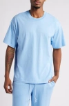 Elwood Core Oversize Organic Cotton Jersey T-shirt In Vintage Baby Blue