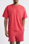 Elwood Core Oversize Organic Cotton Jersey T-shirt In Vintage Cherry