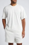 Elwood Core Oversize Organic Cotton Jersey T-shirt In Vintage Snow Heather