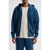 Elwood Core Oversize Terry Full Zip Hoodie In Blue