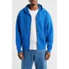 Elwood Core Oversize Terry Full Zip Hoodie In Blue