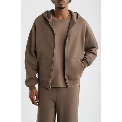 Elwood Core Oversize Terry Full Zip Hoodie In Multi