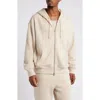Elwood Core Oversize Terry Full Zip Hoodie In Oatmeal