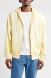 Elwood Core Oversize Terry Full Zip Hoodie In Yellow